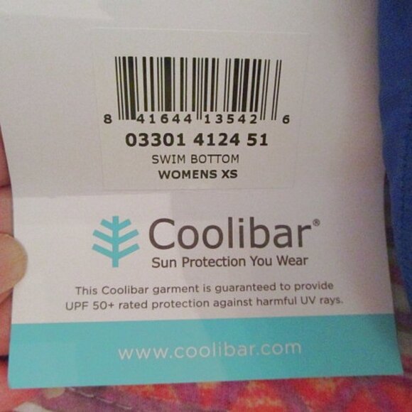 NWT Coolibar UPF Reversible Size XS BIKINI Swim BOTTOMS Solid PAISLEY Medley - Picture 5 of 8